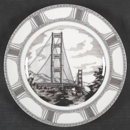 Slice of Life Golden Gate Dinner Plate