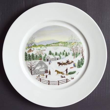 Grandma Moses Dinner Plate