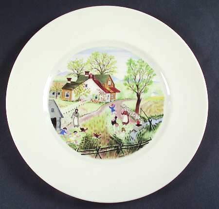 Grandma Moses Dinner Plate