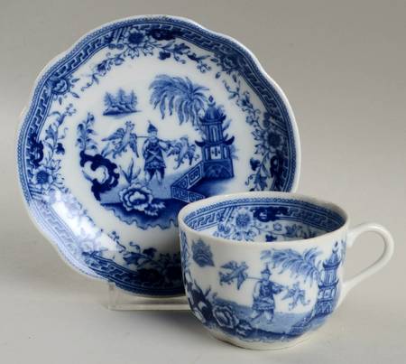 Singapore Flat Cup & Saucer Set