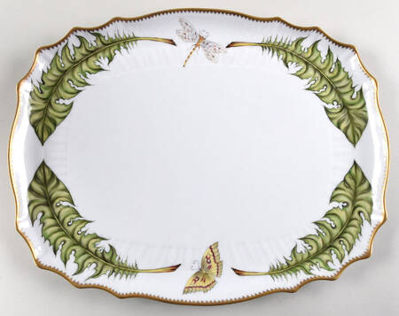 Green Leaf 15" Rectangular Tray