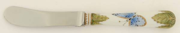 Green Leaf Hollow Handle Master Butter Knife