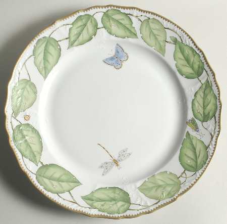 Green Leaf 12" Chop Plate (Round Platter)