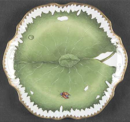 Green Leaf Bread & Butter Plate