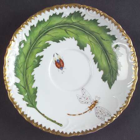 Green Leaf Saucer for Flat Cup