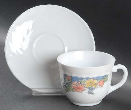 Flat Cup & Saucer Set