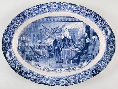 The Declaration of Independence 20" Oval Serving Platter