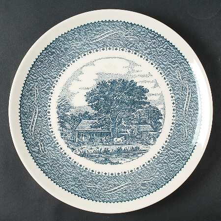 Currier & Ives 12" Chop Plate (Round Platter)