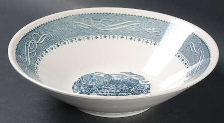 Currier & Ives 8" Round Vegetable Bowl
