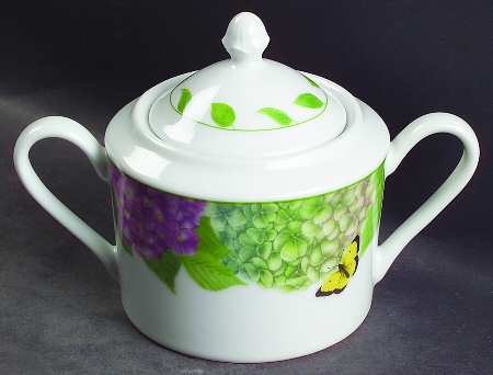 Hydrangea (3376) Sugar Bowl & Lid