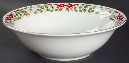 12 Days of Christmas 9" Round Vegetable Bowl