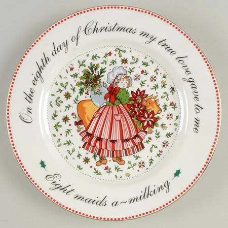 12 Days of Christmas Salad Plate