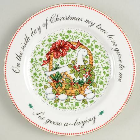 12 Days of Christmas Salad Plate