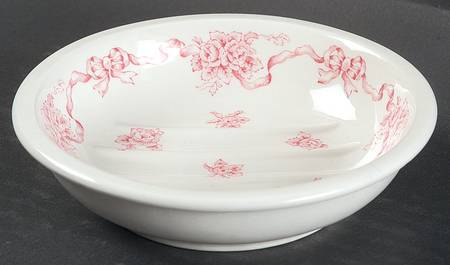 Ribbons Pink Soap Dish