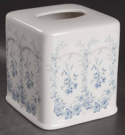 Sophia (Blue) Square Tissue Box Cover