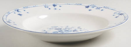 Sophia (Blue) Rim Soup Bowl