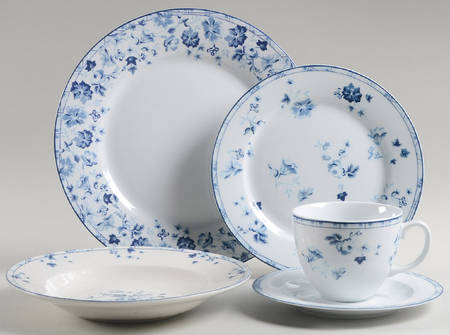 Sophia (Blue) 5 Piece Place Setting
