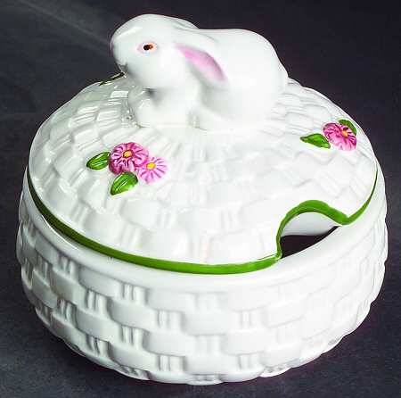 Bunny Sugar Bowl & Lid