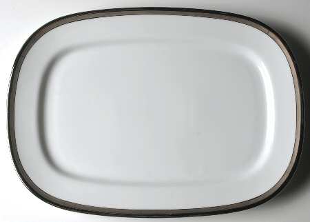 State Platinum 14" Oval Serving Platter