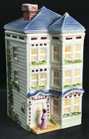 Townhouse Canister Collection (4 Pcs) Cookie Jar & Lid