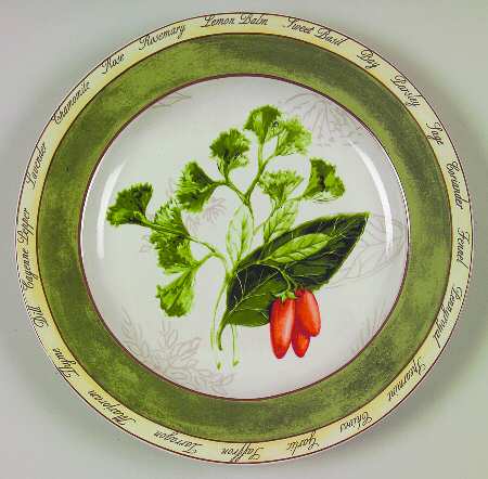 Bouquet Garni Butternut Salad/Dessert Plate