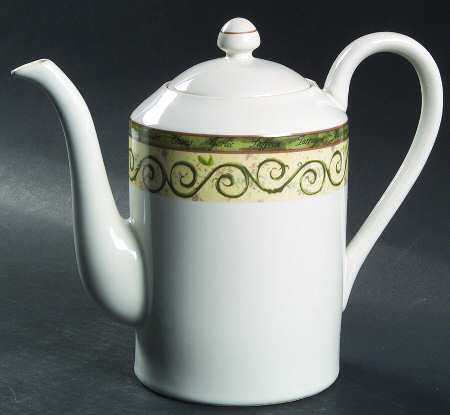 Bouquet Garni Butternut Coffee Pot & Lid