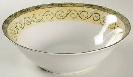 Bouquet Garni Butternut 9" Round Vegetable Bowl