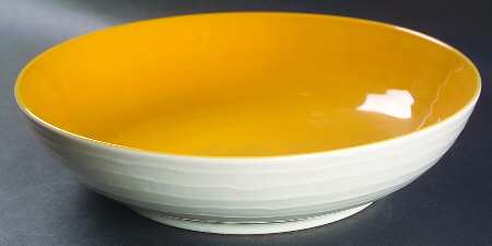 Flip Flop Butternut (Yellow) 10" Round Vegetable Bowl