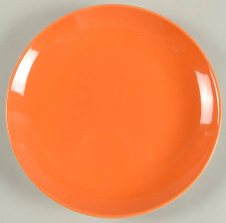Flip Flop Coral (Orange) Salad Plate