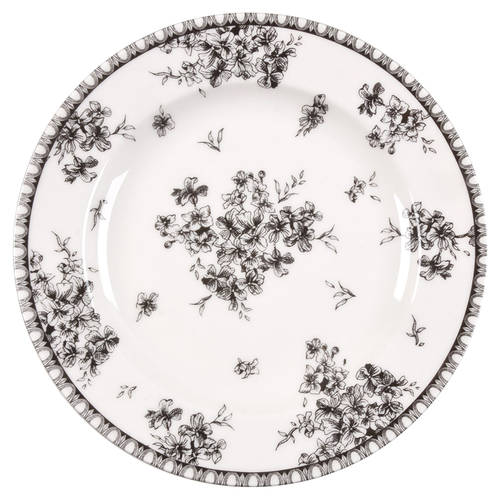 Toile Black Salad Plate