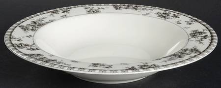 Toile Black Large Rim Soup Bowl