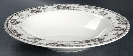 Toile Black Large Rim Soup Bowl