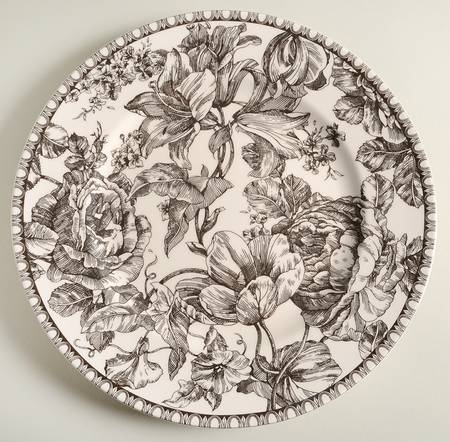Toile Black Dinner Plate