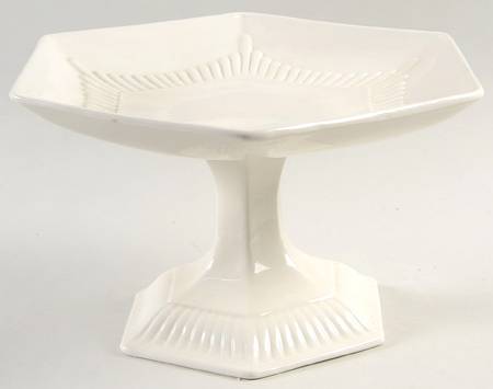 Empress (Cream) Round Compote (Height X Width)