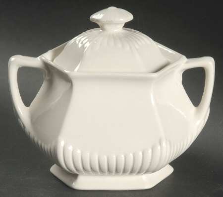 Empress (Cream) Sugar Bowl & Lid
