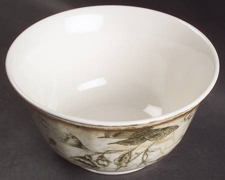 Floral Toile Coupe Soup Bowl