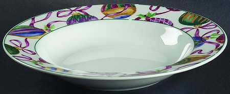 Ornaments II Rim Soup Bowl