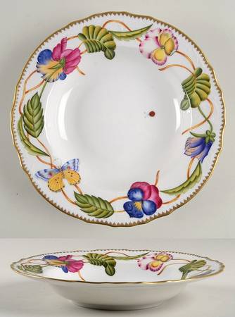 Pannonian Garden Large Rim Soup Bowl