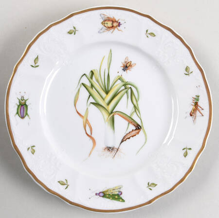 Antique Vegetables Salad Plate