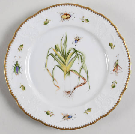 Antique Vegetables Salad Plate