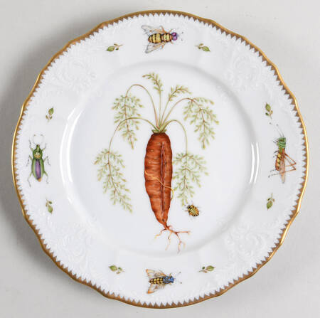 Antique Vegetables Salad Plate