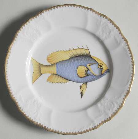 Antique Fish Salad Plate