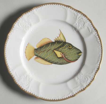 Antique Fish Salad Plate