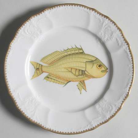 Antique Fish Salad Plate