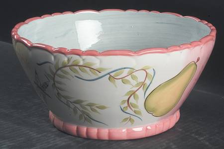Spring Garden 9" Round Vegetable Bowl