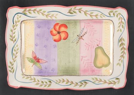 Spring Garden 16" Rectangular Serving Platter