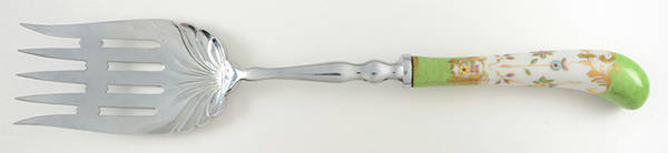 Floraine (Green) Oversize Cold Meat Fork