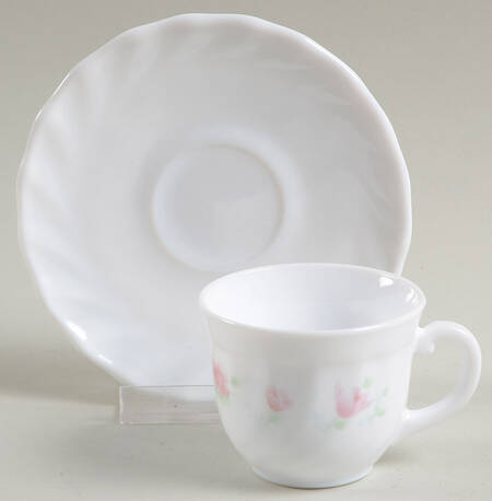 Florentine Flat Demitasse Cup & Saucer Set by Arcopal