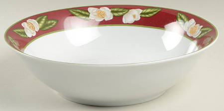 Magnolia Blossom 9" Round Vegetable Bowl
