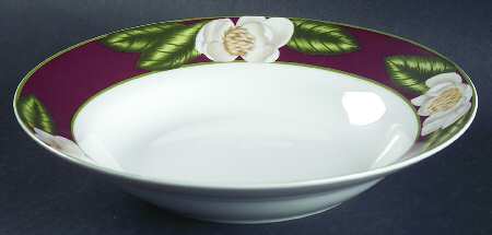Magnolia Blossom Rim Soup Bowl
